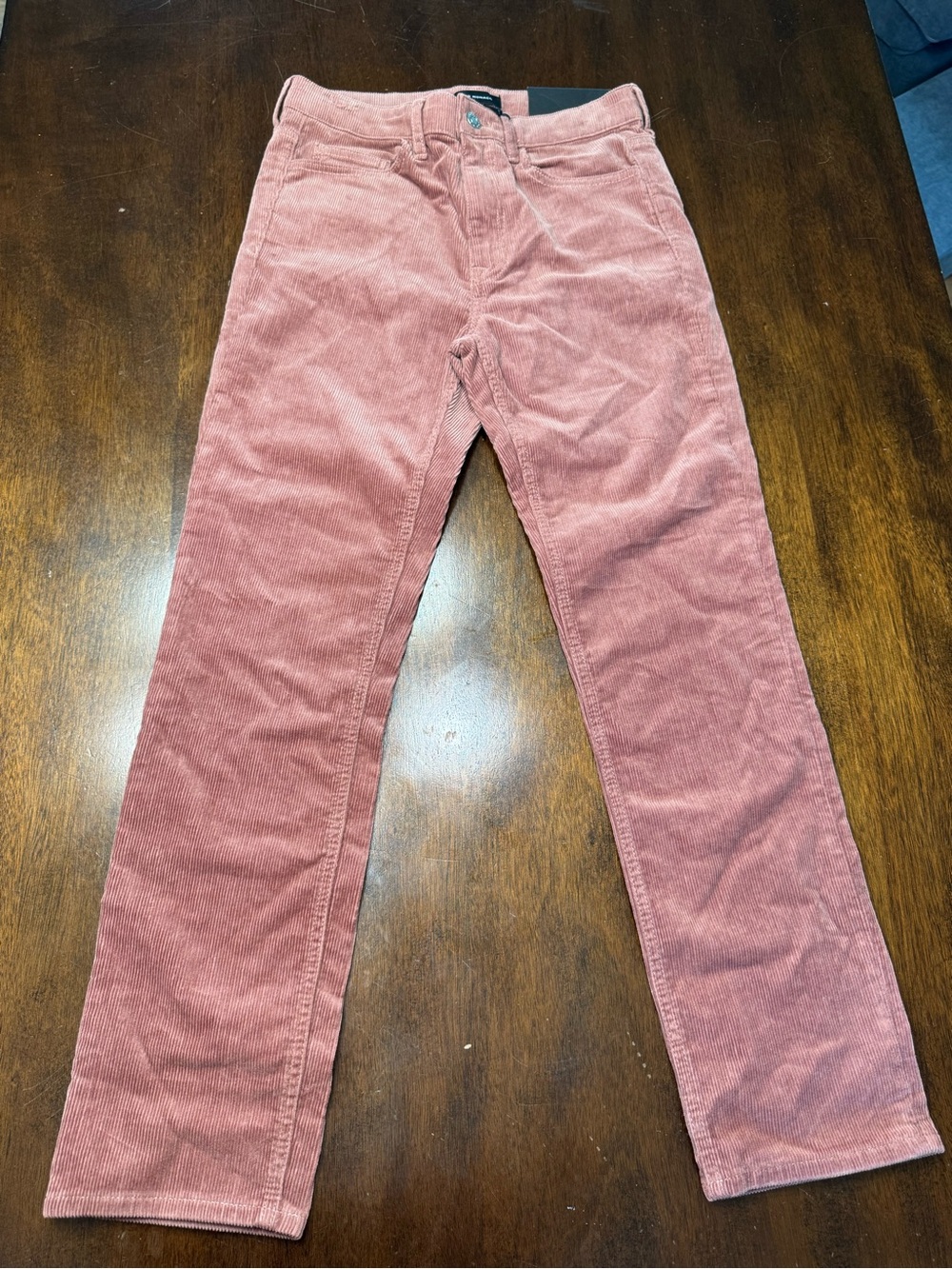 Club Monaco Corduroy Pants in Rosewood Pink